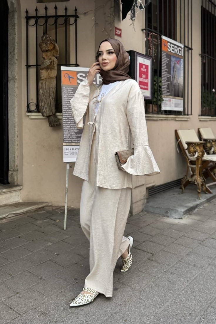 Rahat Akış Kimono Takım